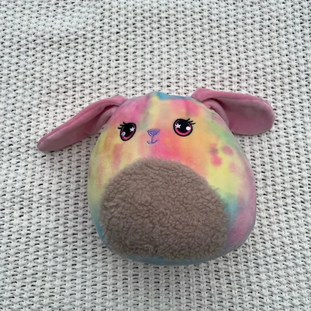 Squishmallow Mystery Squad Candy Rainbow Tie-dye Plush Kelly Toy 8